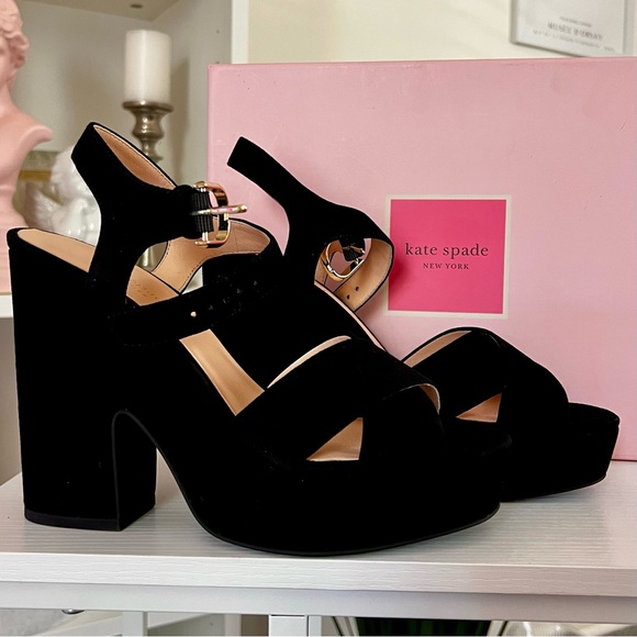 KATE SPADE NEW YORK GRACE OPEN TOE PLATFORM SANDALS - WOMEN’S SIZE 8 - Picture 1 of 10